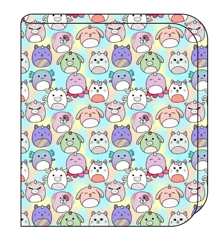 Mythical Squish Friends Swaddle Blanket