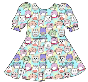 Mythical Squish Friends Prairie Dress