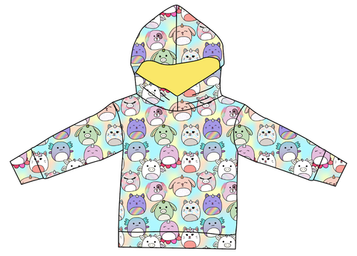 Mythical Squish Friends Ladies Oversized Hoodie