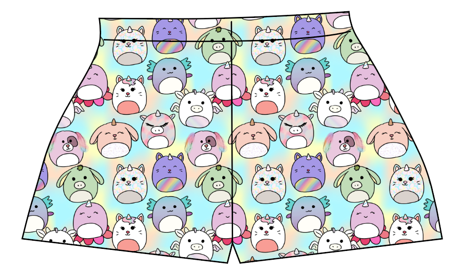 Mythical Squish Friends Ladies' Lounge Shorts