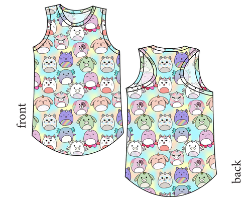Mythical Squish Friends Ladies' Summer Tank