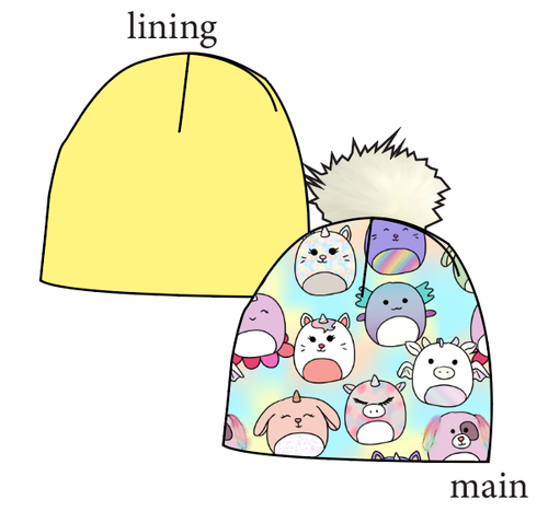 Mythical Squish Friends Slouchy Beanie (Reversible!)