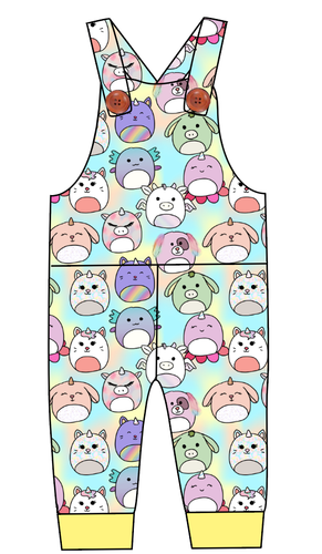 Mythical Squish Friends Overalls and Shortalls