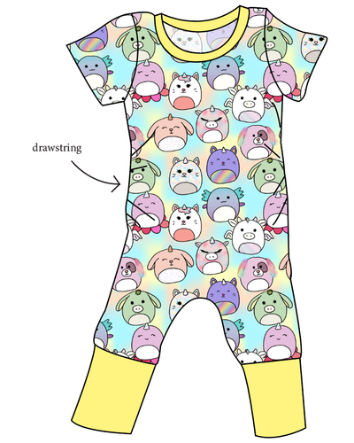 Mythical Squish Friends Grow With Me Pants And Shorts Romper