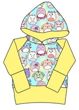 Load image into Gallery viewer, Mythical Squish Friends Grow With Me Hoodie (or Crewneck)