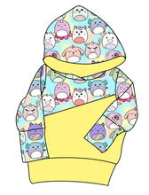 Load image into Gallery viewer, Mythical Squish Friends Grow With Me Hoodie (or Crewneck)