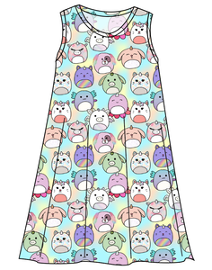 Mythical Squish Friends Ladies' Swing Dress