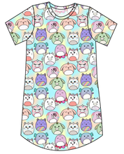 Load image into Gallery viewer, Mythical Squish Friends Ladies&#39; T-Shirt Dress