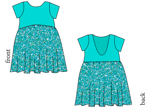 Glitters Low Back Dress