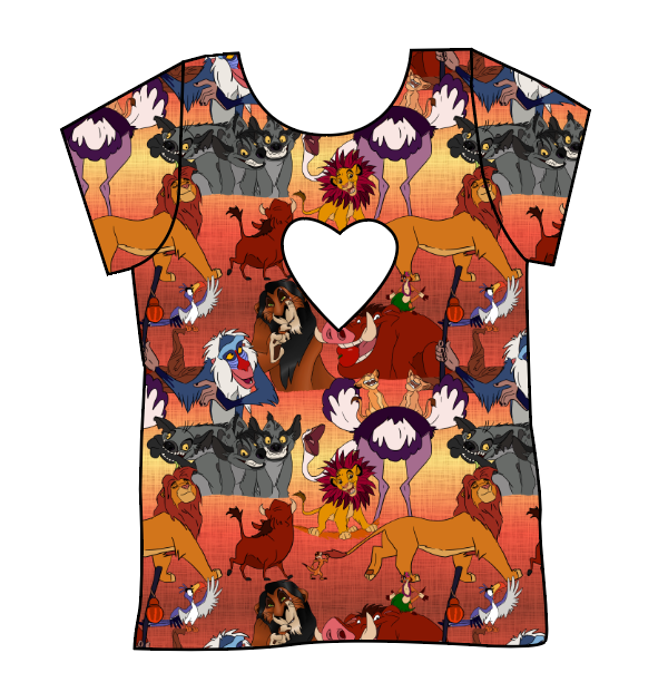 Hakuna Matata Cambria Heart Back Tee