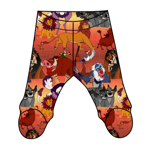 Hakuna Matata Newborn Footed Pants