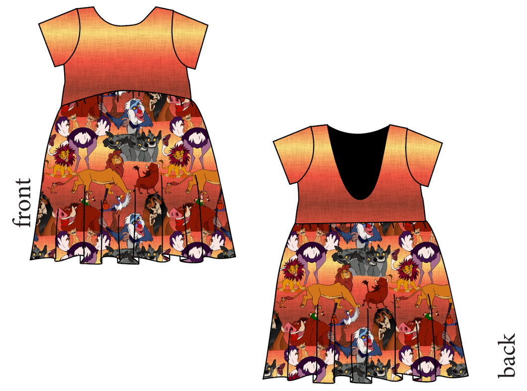 Hakuna Matata Low Back Dress