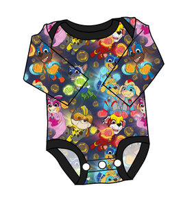 Super Pups Lap Neck Bodysuit