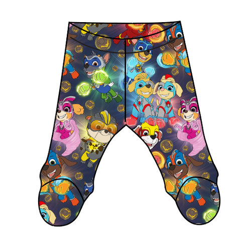 Super Pups Newborn Footed Pants