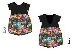 Super Pups Low Back Romper and Bubble Romper