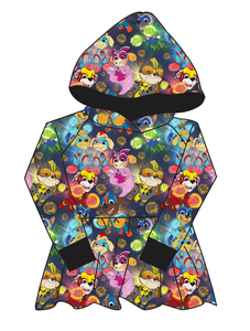 Super Pups Peplum Hoodie (or Crewneck)