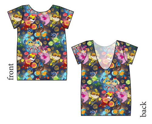 Super Pups Low Back Ballerina Tee