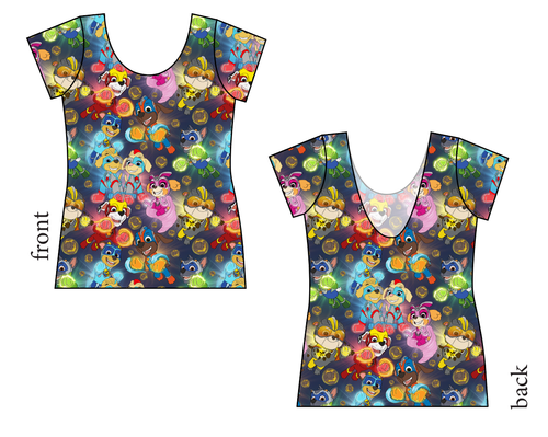 Super Pups Ladies' Low Back Ballerina Tee
