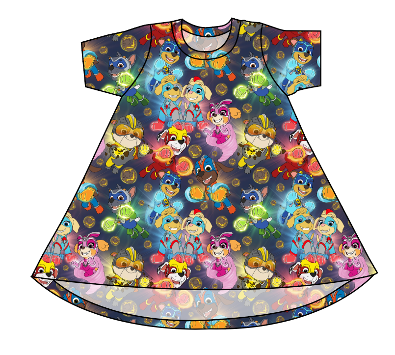 Super Pups Basic T-Shirt Dress