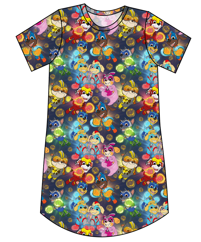 Super Pups Ladies' T-Shirt Dress