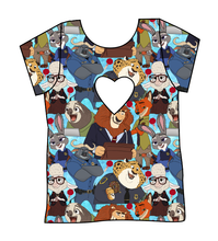 Load image into Gallery viewer, Mammal Metropolis Cambria Heart Back Tee