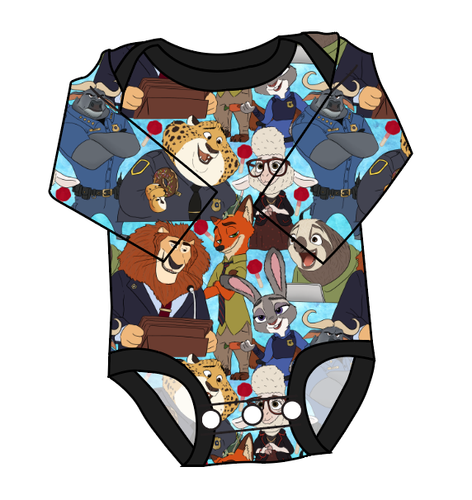 Mammal Metropolis Lap Neck Bodysuit