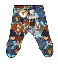 Load image into Gallery viewer, Mammal Metropolis Newborn Footed Pants