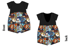 Load image into Gallery viewer, Mammal Metropolis Low Back Romper and Bubble Romper