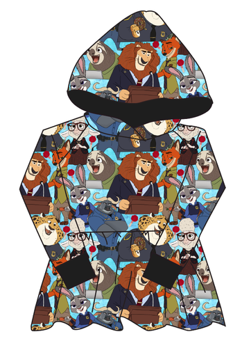 Mammal Metropolis Peplum Hoodie (or Crewneck)