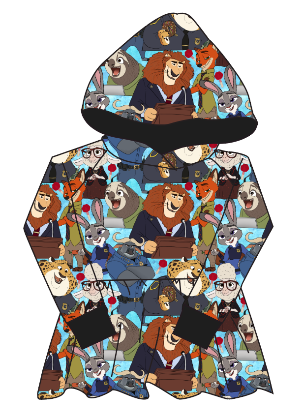 Mammal Metropolis Peplum Hoodie (or Crewneck)