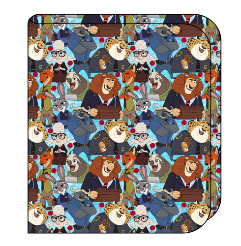 Mammal Metropolis Swaddle Blanket