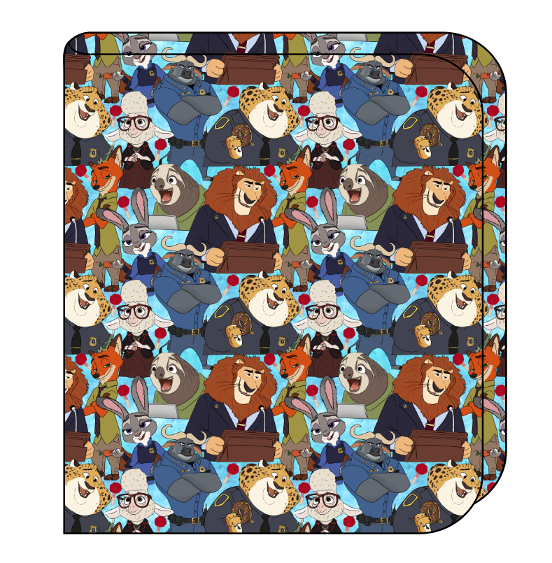 Mammal Metropolis Swaddle Blanket