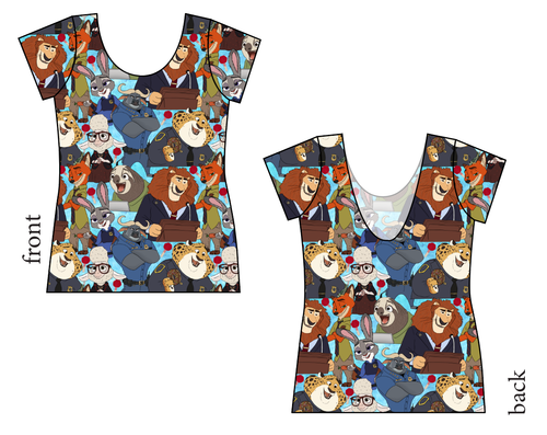 Mammal Metropolis Ladies' Low Back Ballerina Tee