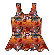 Load image into Gallery viewer, Hakuna Matata Swim Peplum Swim Top