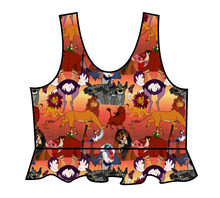 Load image into Gallery viewer, Hakuna Matata Swim Peplum Swim Top