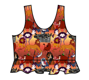 Hakuna Matata Swim Peplum Swim Top