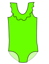 Load image into Gallery viewer, Swim Solids Swim Preorder Ruffle Neck One Piece Swim Suit