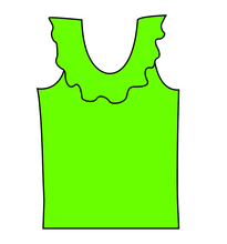 Load image into Gallery viewer, Swim Solids Swim Preorder Ruffle Neck Swim Top