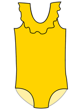 Load image into Gallery viewer, Swim Solids Swim Preorder Ruffle Neck One Piece Swim Suit
