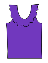 Load image into Gallery viewer, Swim Solids Swim Preorder Ruffle Neck Swim Top