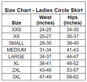 Celiac Glitter Ladies' Circle Skirt