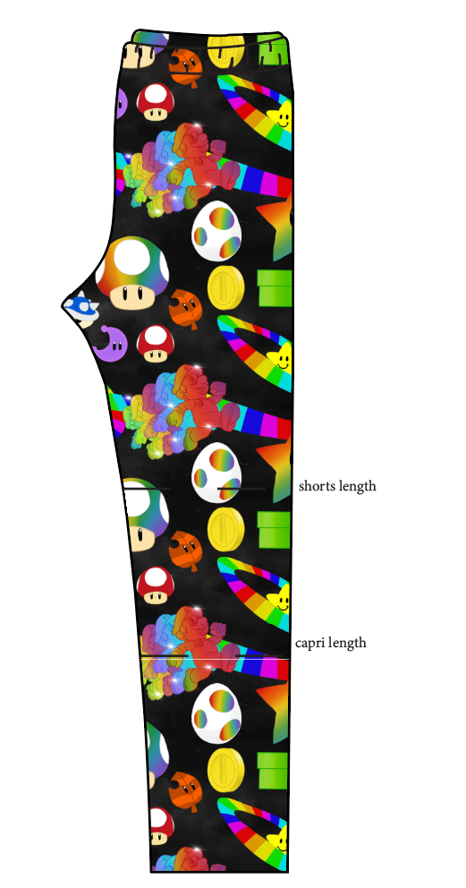 Rainbow Road Basic Leggings