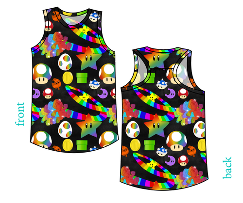 Rainbow Road Summer Tank