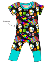 Load image into Gallery viewer, Rainbow Road Grow With Me Pants And Shorts Romper