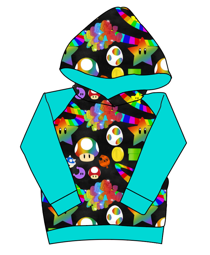 Rainbow Road Classic Hoodie (or Crewneck)