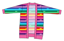Load image into Gallery viewer, Meow Stripes Ladies&#39; Grandpa Cardigan