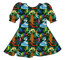 Load image into Gallery viewer, Rainbow Reptiles Prairie Dress