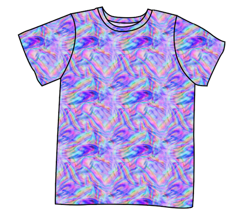 Rainbow Holo Marker Basic Tee and Tank