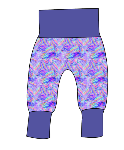 Rainbow Holo Marker Grow With Me Pants And Shorts