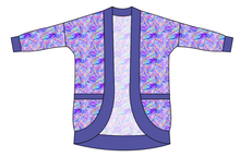 Load image into Gallery viewer, Rainbow Holo Marker Kids Cocoon Cardigan